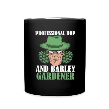 Hobby jardinier jardin bière de jardin - Mug uni - noir - Devant