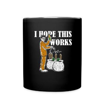Hobby Gardener Garden Funny Garden Beer - Full Colour Mug - black - Front