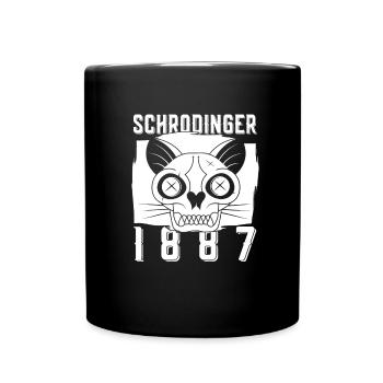 Physics Phyker Cat Quantum Physics - Full Colour Mug - black - Front