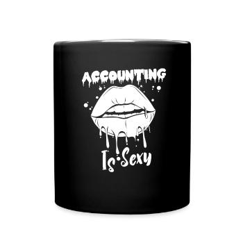 Buchhalter Steuerberater Sexy Sexy Buchhalterin - Tasse einfarbig - Schwarz - Vorne