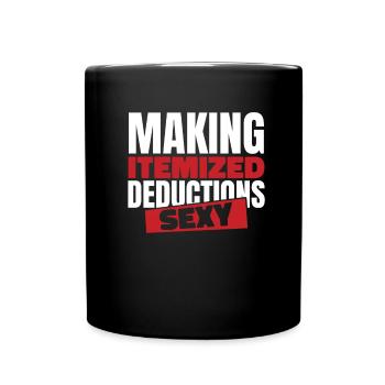 Comptable Conseiller fiscal Lustig - Mug uni - noir - Devant
