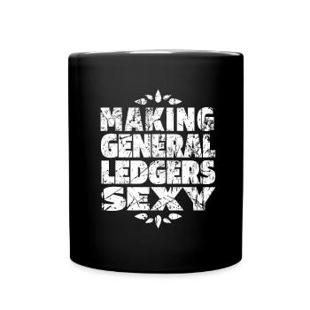 Comptable Conseiller fiscal Lustig - Mug uni - noir - Devant