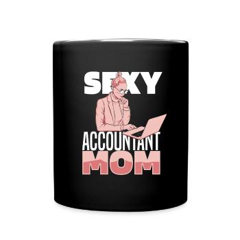 Comptable, conseillère fiscale, mère - Mug uni - noir - Devant