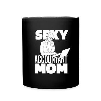 Accountant, Tax Advisor, Mother - Full Colour Mug - black - Front