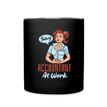 Accountant Tax Advisor Sexy Sexy Accountant - Full Colour Mug - black - Front