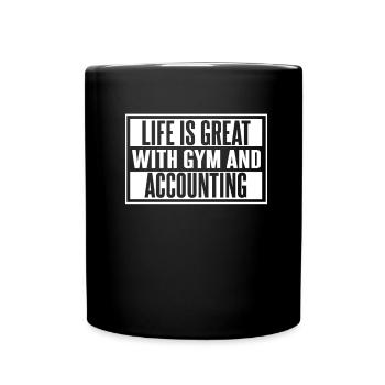 Accountant Tax Advisor Gym - Full Colour Mug - black - Front