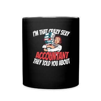 Accountant Tax Advisor Witzig - Full Colour Mug - black - Front