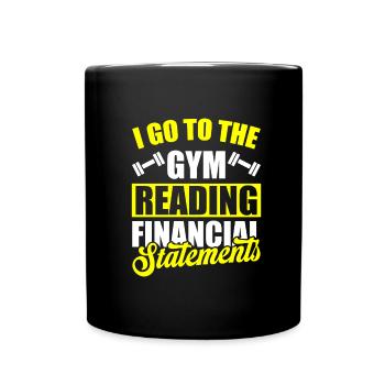 Comptable Conseiller fiscal Gymnase - Mug uni - noir - Devant