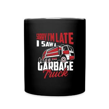 Truck Driver Trucker Truck Driver Funny - Full Colour Mug - black - Front