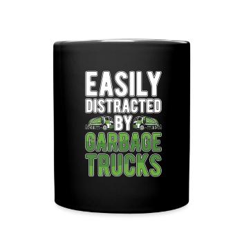 Truck Driver Trucker Truck Driver Funny - Full Colour Mug - black - Front