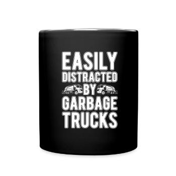 Truck Driver Trucker Truck Driver Funny - Full Colour Mug - black - Front