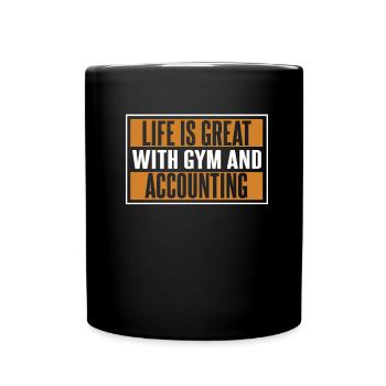 Comptable Conseiller fiscal Gym - Mug uni - noir - Devant