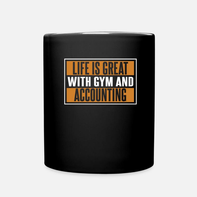 Buchhalter Steuerberater Fitnessstudio - Tasse einfarbig - Schwarz