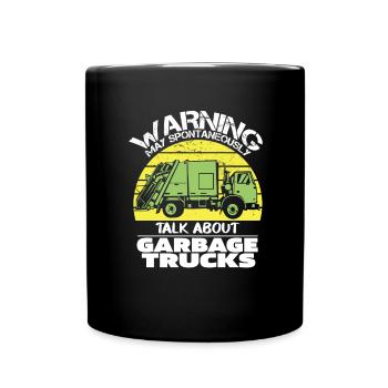 Truck Driver Trucker Truck Driver Funny - Full Colour Mug - black - Front