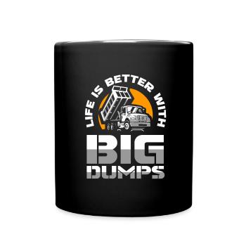 Truck Driver Trucker Truck Driver Funny - Full Colour Mug - black - Front