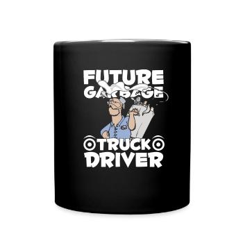 Truck Driver Trucker Truck Driver Future - Full Colour Mug - black - Front
