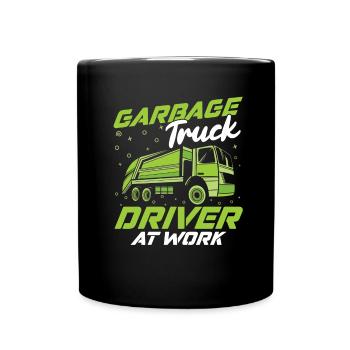 Truck Driver Trucker Truck Driver Funny - Full Colour Mug - black - Front