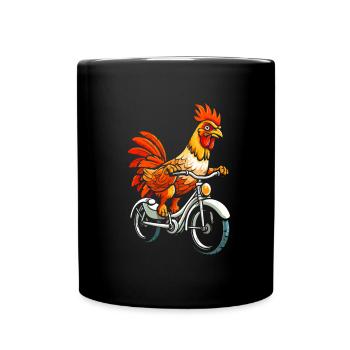 Chicken Hen Cute - Full Colour Mug - black - Front