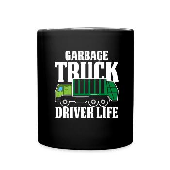 Truck Driver Trucker Truck Driver Funny - Full Colour Mug - black - Front
