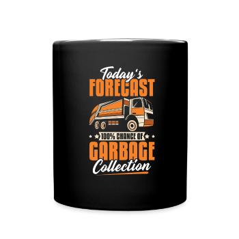 Lkw Fahrer Trucker Lastwagenfahrer Vorhersage - Tasse einfarbig - Schwarz - Vorne