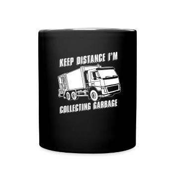 Camionneur Camionneur Camionneur Chauffeur - Mug uni - noir - Devant