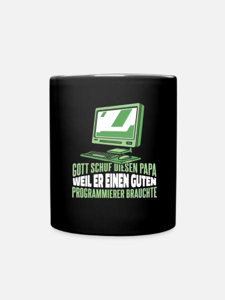 Entwickler Coder Programmierer - Tasse einfarbig - Schwarz