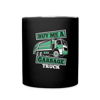 Truck Driver Trucker Truck Driver Funny - Full Colour Mug - black - Front