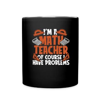 Math Teacher Math Teacher Wheelchair - Full Colour Mug - black - Front