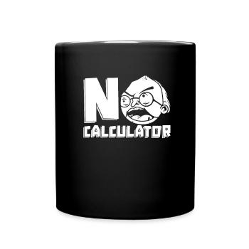 Math Teacher Math Teacher Calculator - Full Colour Mug - black - Front