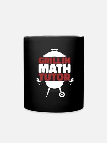 Mathelehrer Mathe Lehrer Grill - Tasse einfarbig - Schwarz