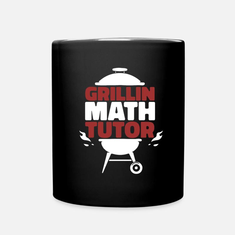 Mathelehrer Mathe Lehrer Grill - Tasse einfarbig - Schwarz