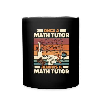 Mathelehrer Mathe Lehrer Tutor - Tasse einfarbig - Schwarz - Vorne