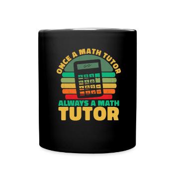 Math Teacher Math Teacher Calculator - Full Colour Mug - black - Front