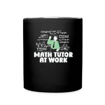 Professeur de mathématiques Professeur de mathématiques Professeur de mathématiques Travaillant - Mug uni - noir - Devant