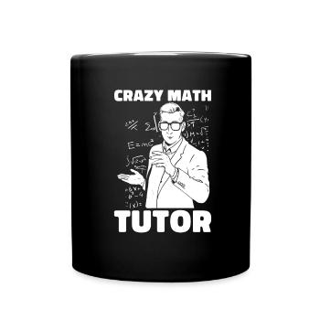 Professeur de maths Professeur de maths Fou - Mug uni - noir - Devant