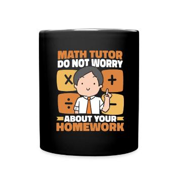 Professeur de mathématiques Professeur de mathématiques Drôle - Mug uni - noir - Devant