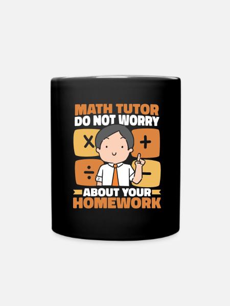 Mathelehrer Mathe Lehrer Witzig - Tasse einfarbig - Schwarz