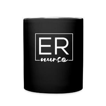 Krankenschwester Notfall Krankenschwester - Tasse einfarbig - Schwarz - Vorne