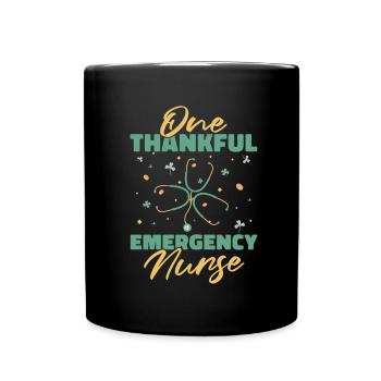 Nurse Stethoscope - Full Colour Mug - black - Front