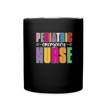 Nurse Nursing Emergency Nurse - Full Colour Mug - black - Front