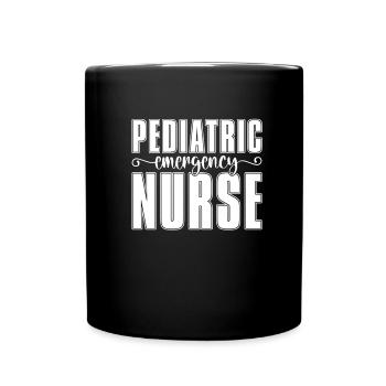 Infirmière en pédiatrie - Mug uni - noir - Devant