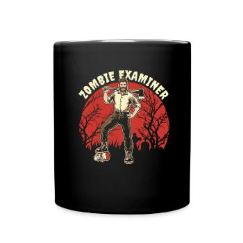 Zombie Halloween Witzig - Tasse einfarbig - Schwarz - Vorne