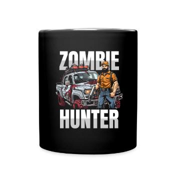 Zombie Halloween Hunter - Full Colour Mug - black - Front