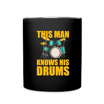 Batterie Batteur Batteur Cool - Mug uni - noir - Devant