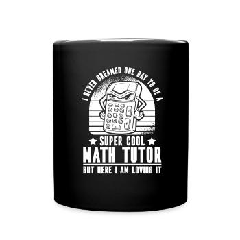 Professeur de mathématiques Professeur de mathématiques Tuteur de mathématiques - Mug uni - noir - Devant