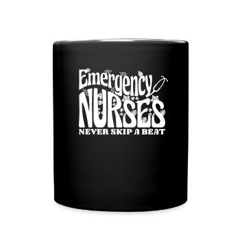 Nurse Emergency Nurse - Full Colour Mug - black - Front