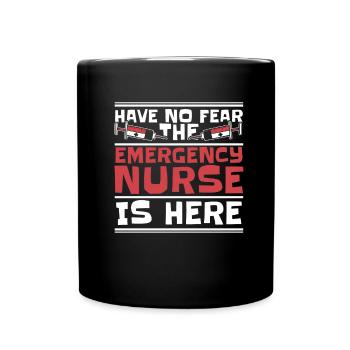 Krankenschwester Nadel Notfall Krankenschwester - Tasse einfarbig - Schwarz - Vorne