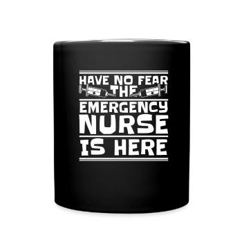 Nurse Don't Be Afraid - Full Colour Mug - black - Front
