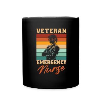 Nurse Emergency Nurse - Full Colour Mug - black - Front