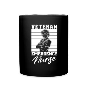 Nurse Emergency Nurse - Full Colour Mug - black - Front